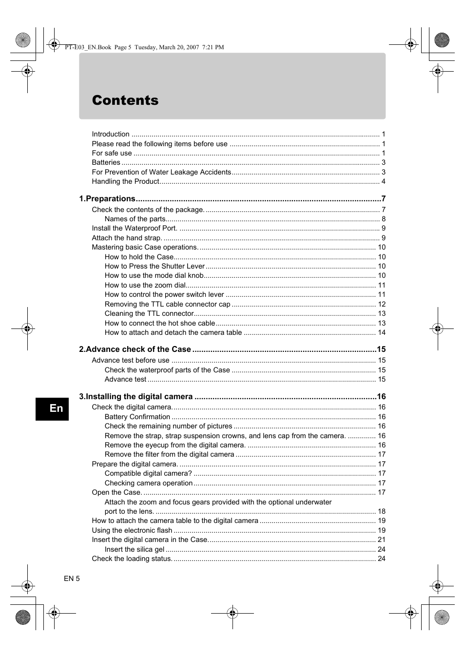 Olympus PT E03 User Manual | Page 46 / 284