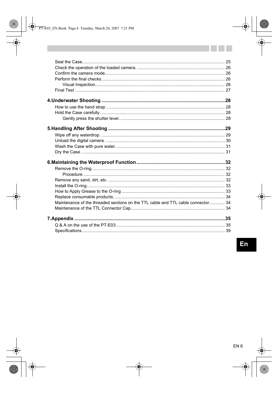 Olympus PT E03 User Manual | Page 47 / 284