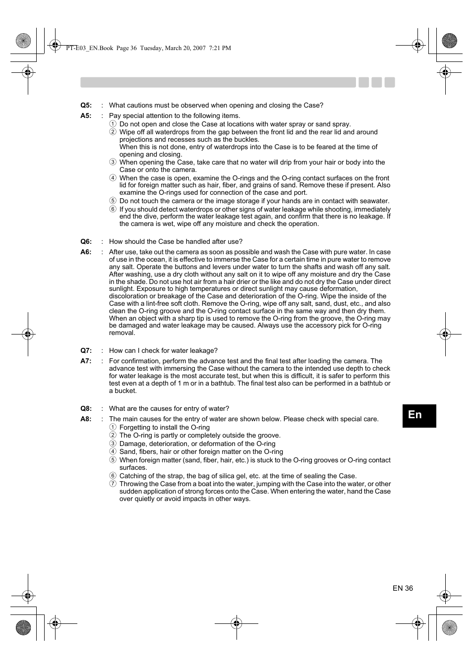 Olympus PT E03 User Manual | Page 77 / 284