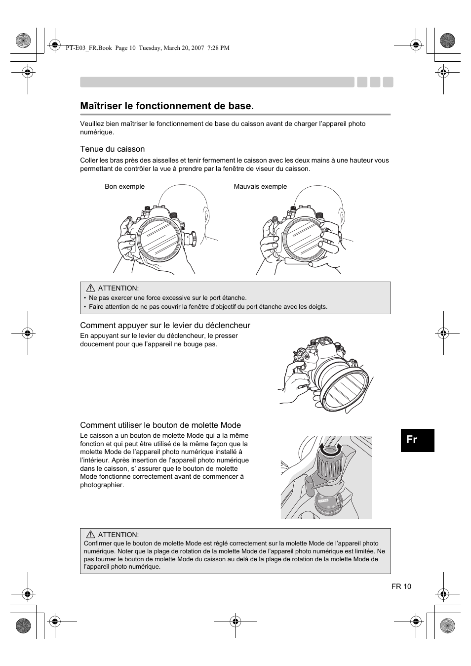 Maîtriser le fonctionnement de base | Olympus PT E03 User Manual | Page 91 / 284