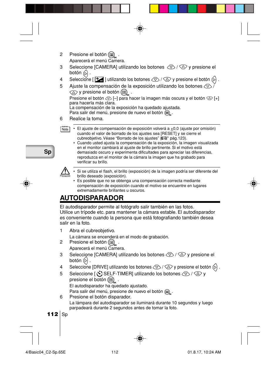 Autodisparador | Olympus C-2/D-230 User Manual | Page 112 / 164