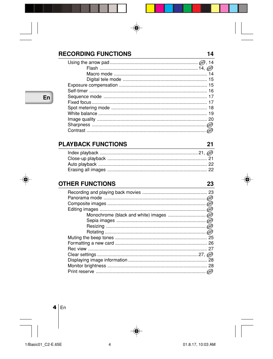 Olympus C-2/D-230 User Manual | Page 4 / 164