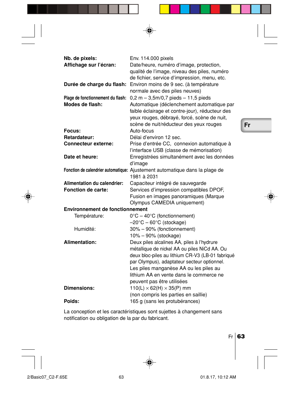 Olympus C-2/D-230 User Manual | Page 63 / 164