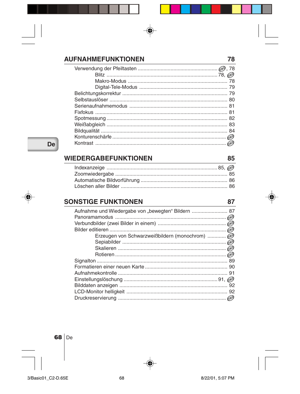 Olympus C-2/D-230 User Manual | Page 68 / 164