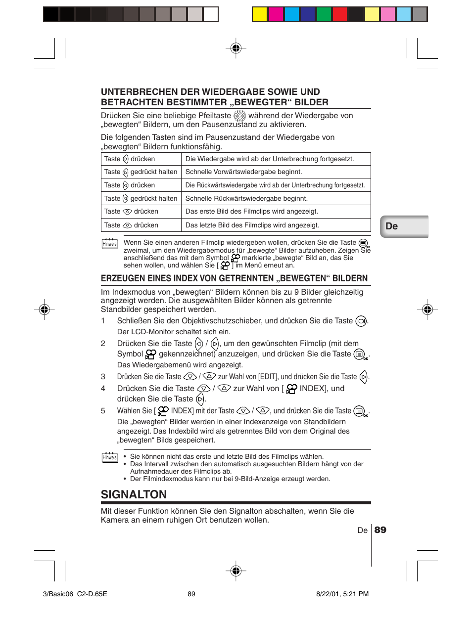 Signalton | Olympus C-2/D-230 User Manual | Page 89 / 164