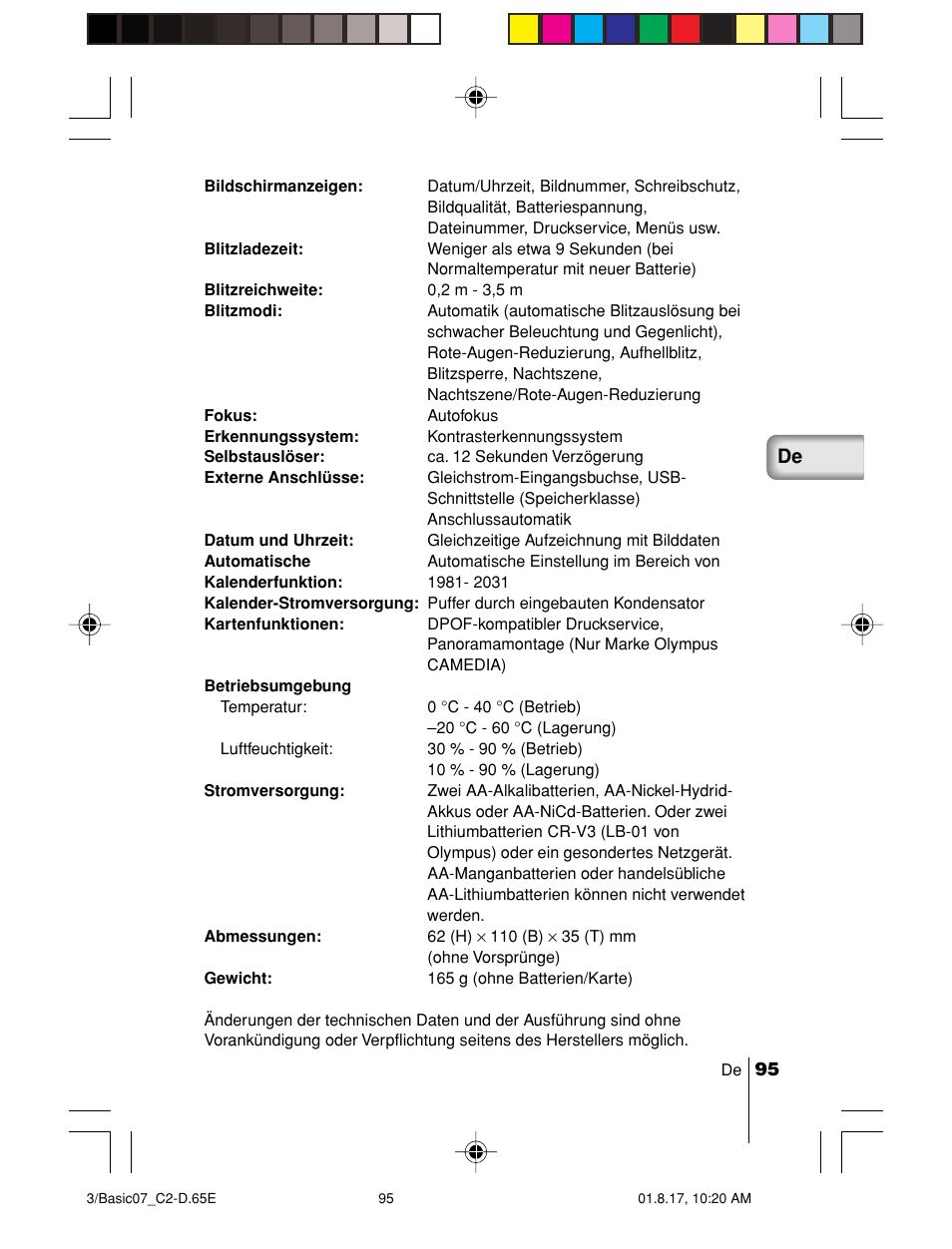 Olympus C-2/D-230 User Manual | Page 95 / 164