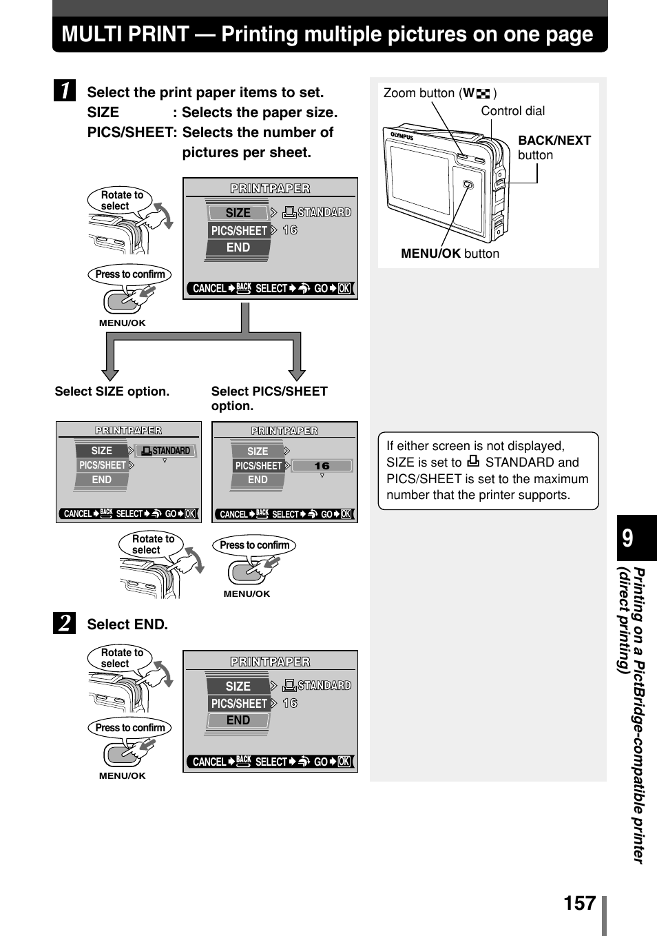 Select end | Olympus 2004 User Manual | Page 157 / 211