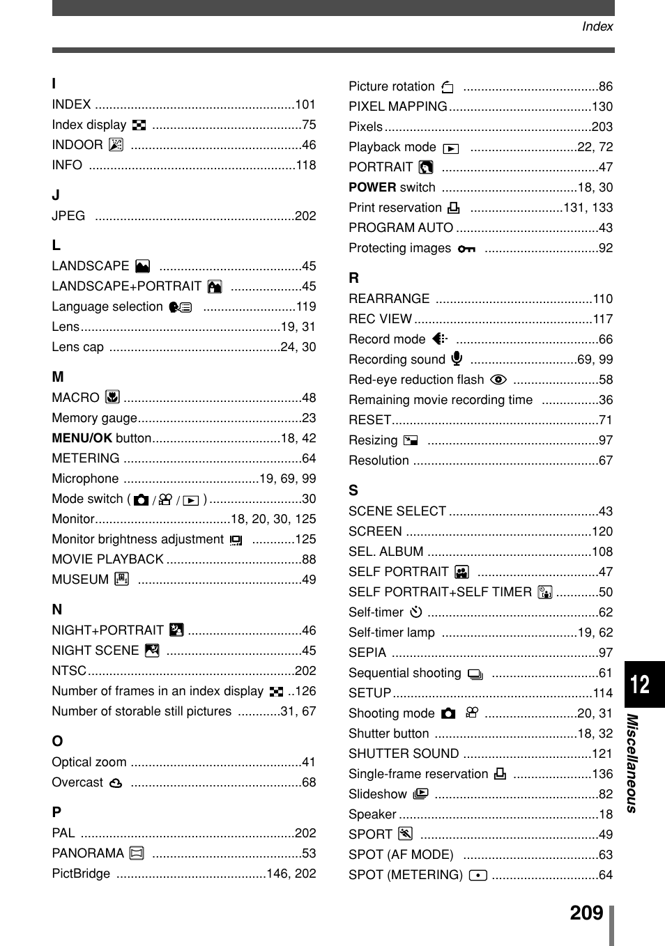 Olympus 2004 User Manual | Page 209 / 211