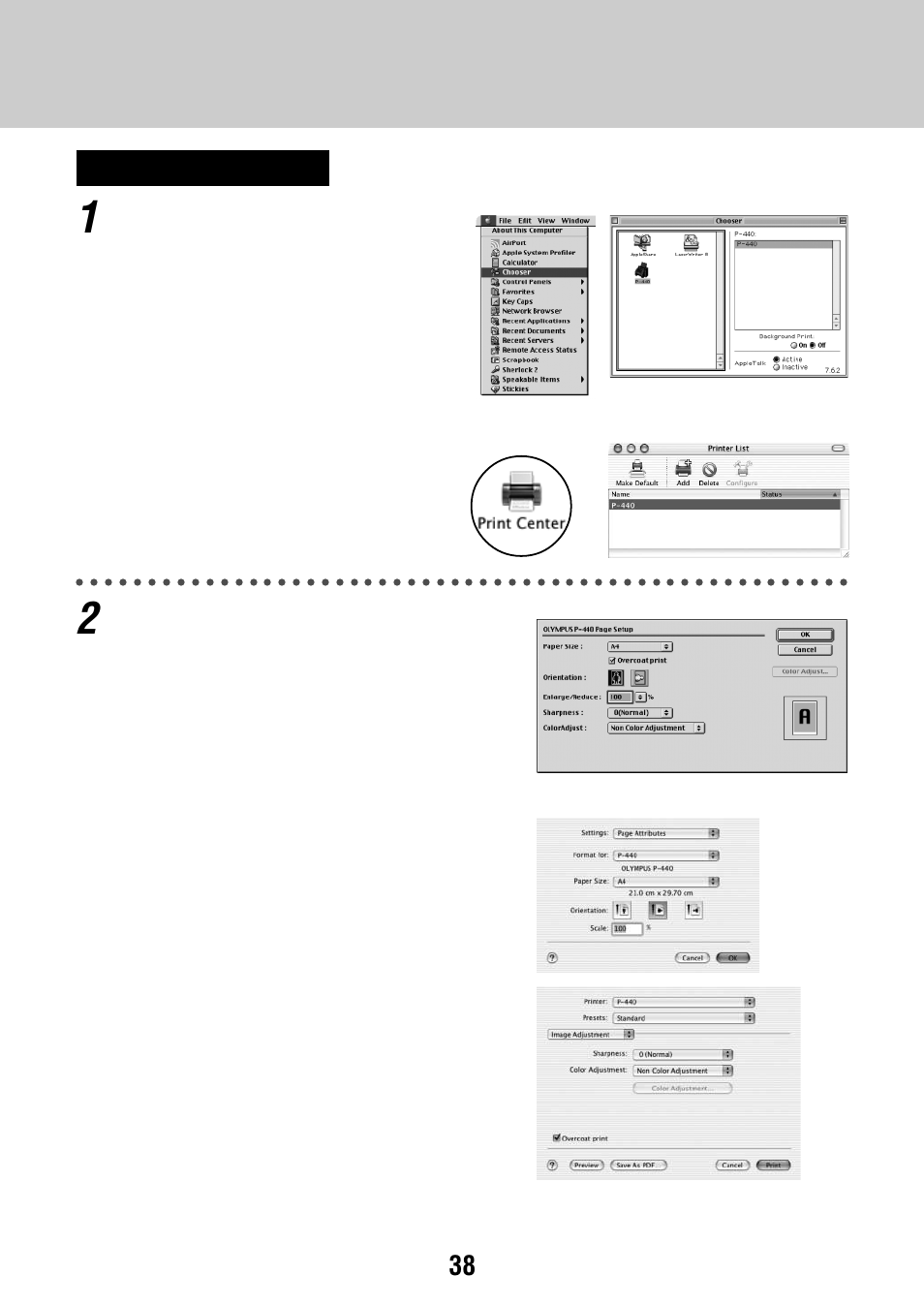 Olympus CAMEDIA P-440 User Manual | Page 38 / 156