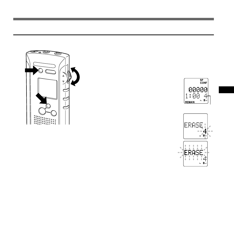 Erasing | Olympus DS-320 User Manual | Page 21 / 60