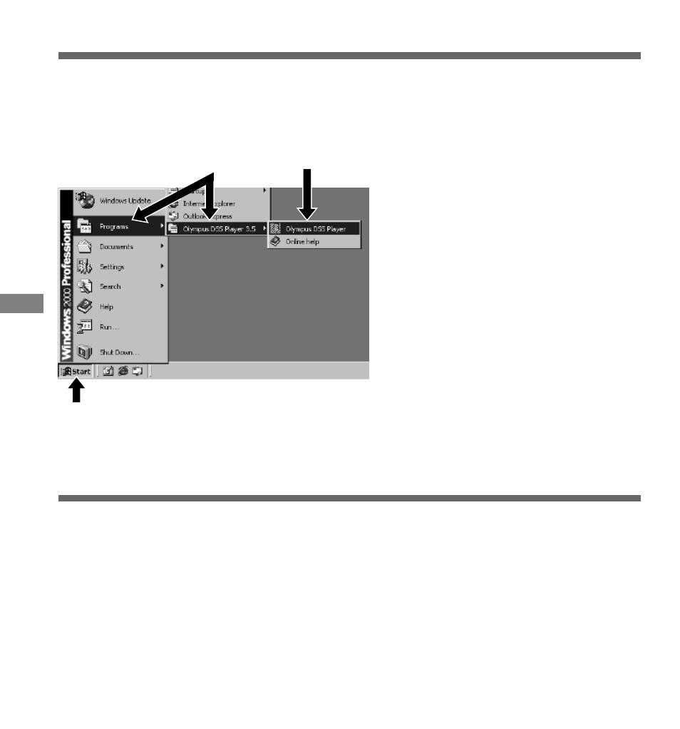 Starting dss player, Downloading recorded voice data to a pc | Olympus DS-320 User Manual | Page 48 / 60