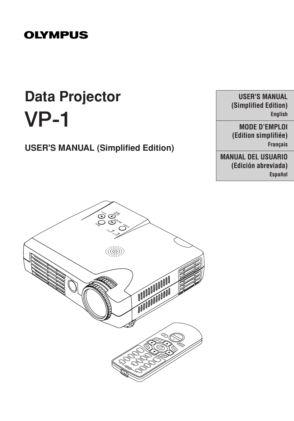 Olympus VP--1 User Manual | 42 pages