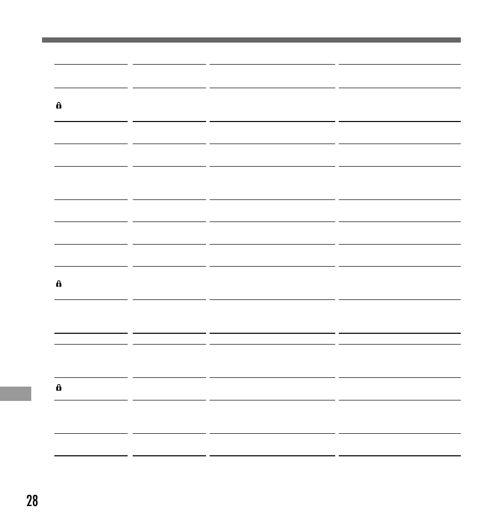 Alarm message list | Olympus Digital Voice Recorder DS-3000 User Manual | Page 28 / 32