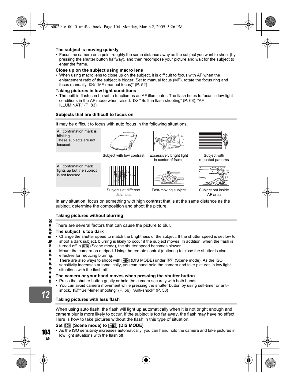 Olympus E-450 User Manual | Page 104 / 140