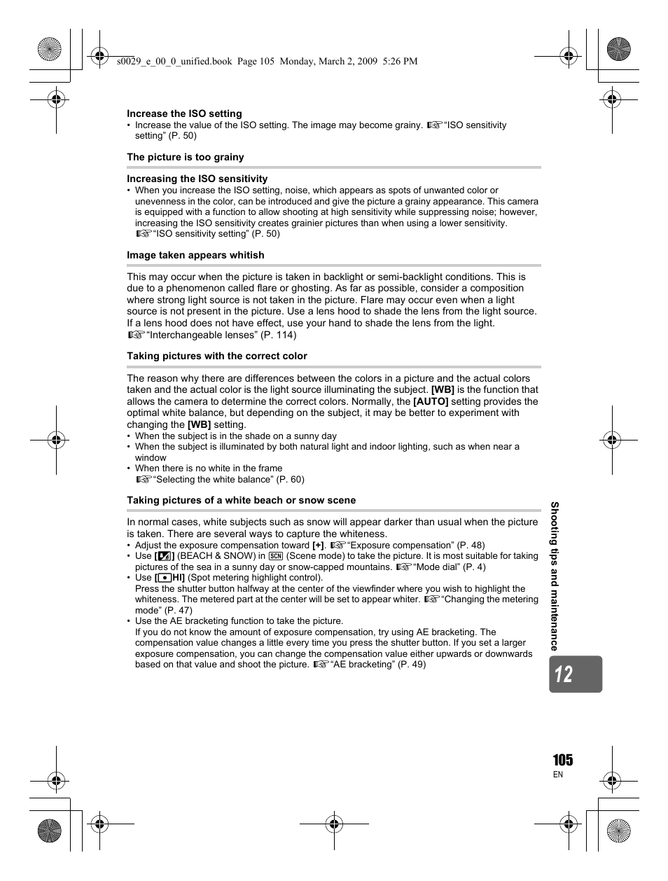 Olympus E-450 User Manual | Page 105 / 140