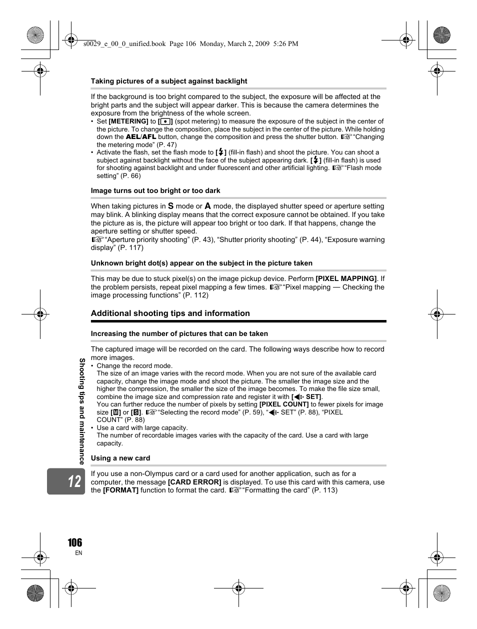 Olympus E-450 User Manual | Page 106 / 140