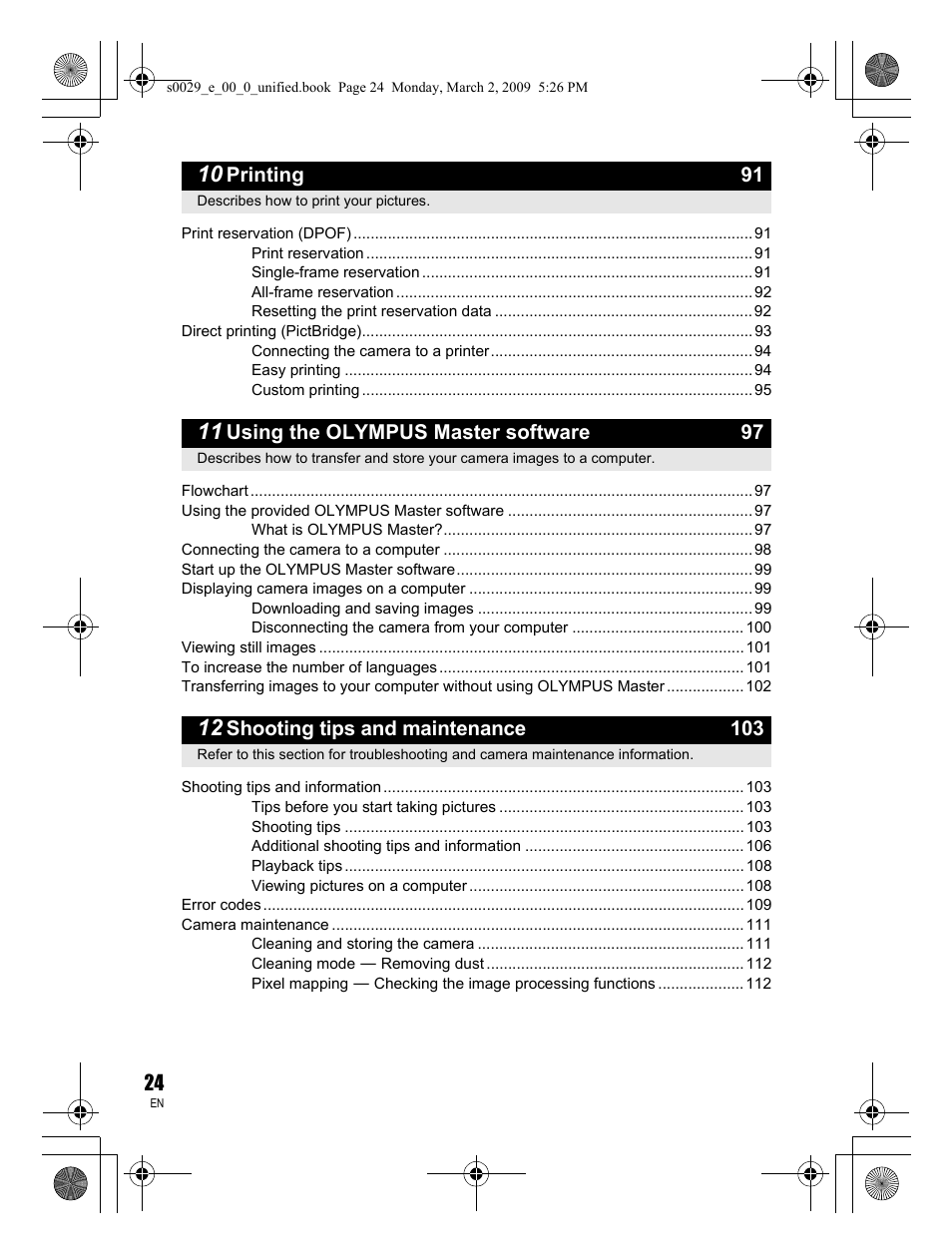 Olympus E-450 User Manual | Page 24 / 140