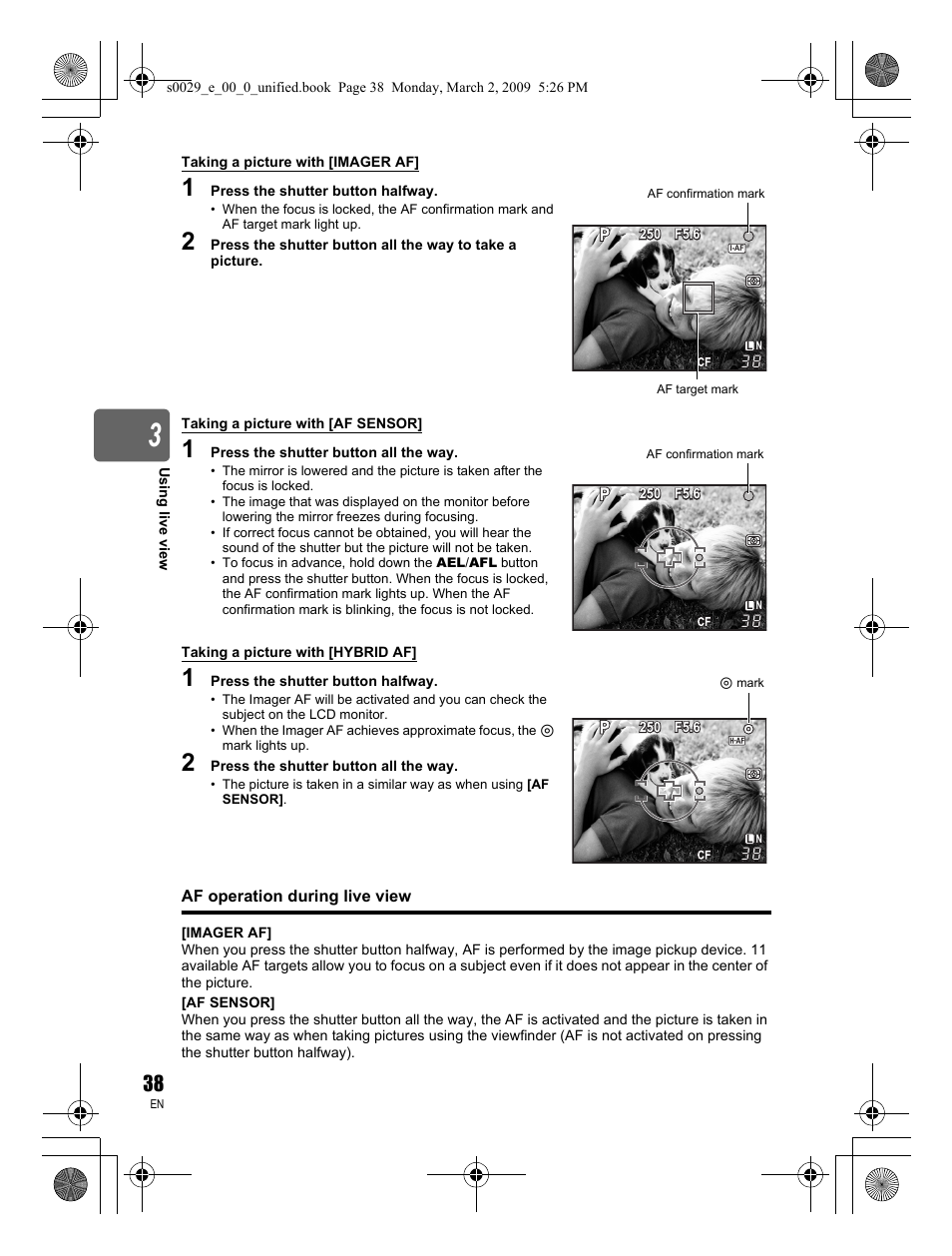 Olympus E-450 User Manual | Page 38 / 140