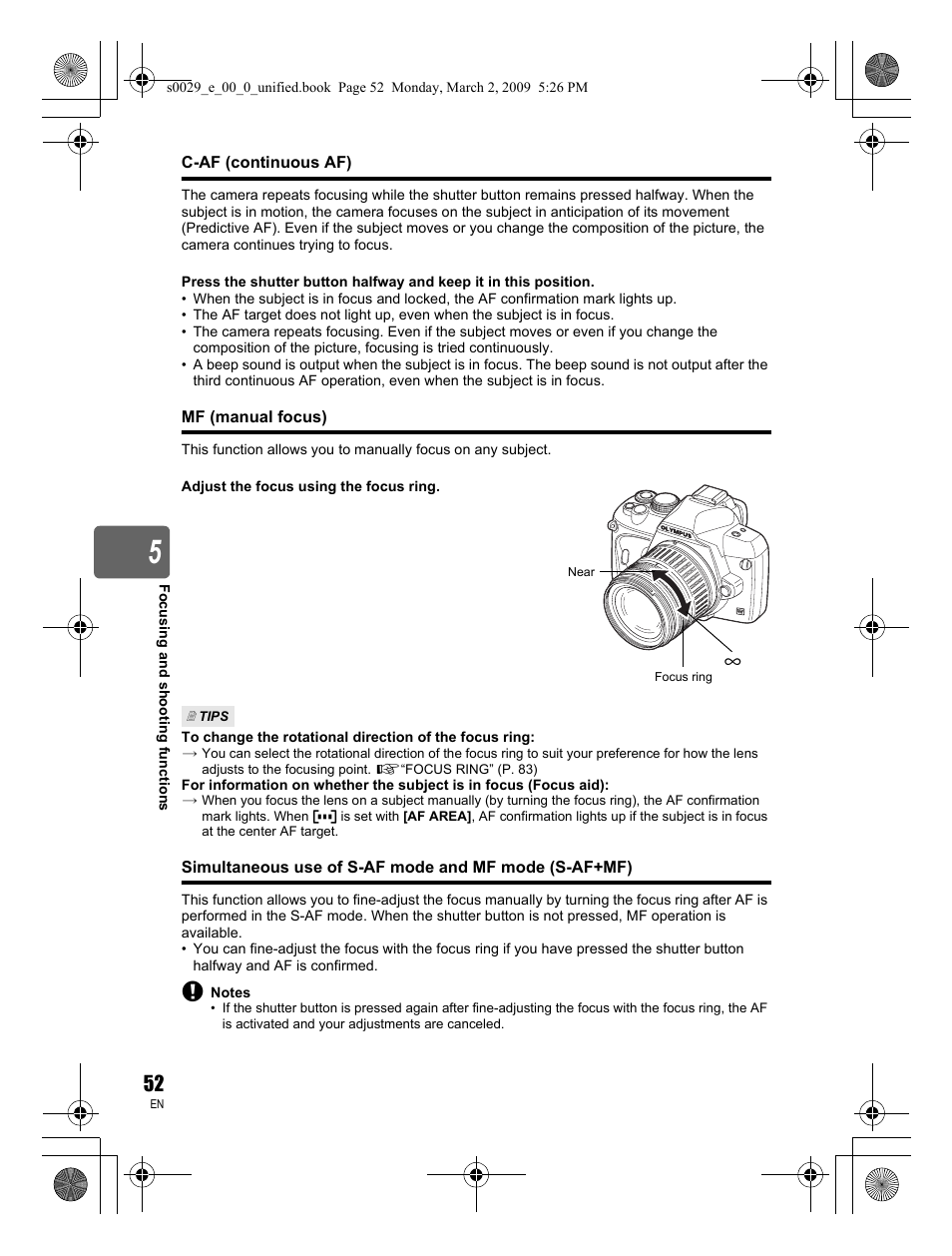 Olympus E-450 User Manual | Page 52 / 140