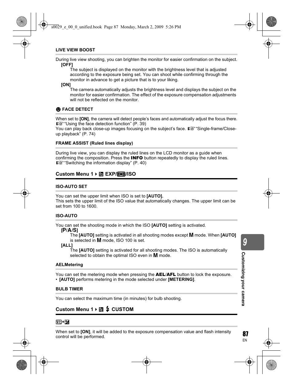 Olympus E-450 User Manual | Page 87 / 140