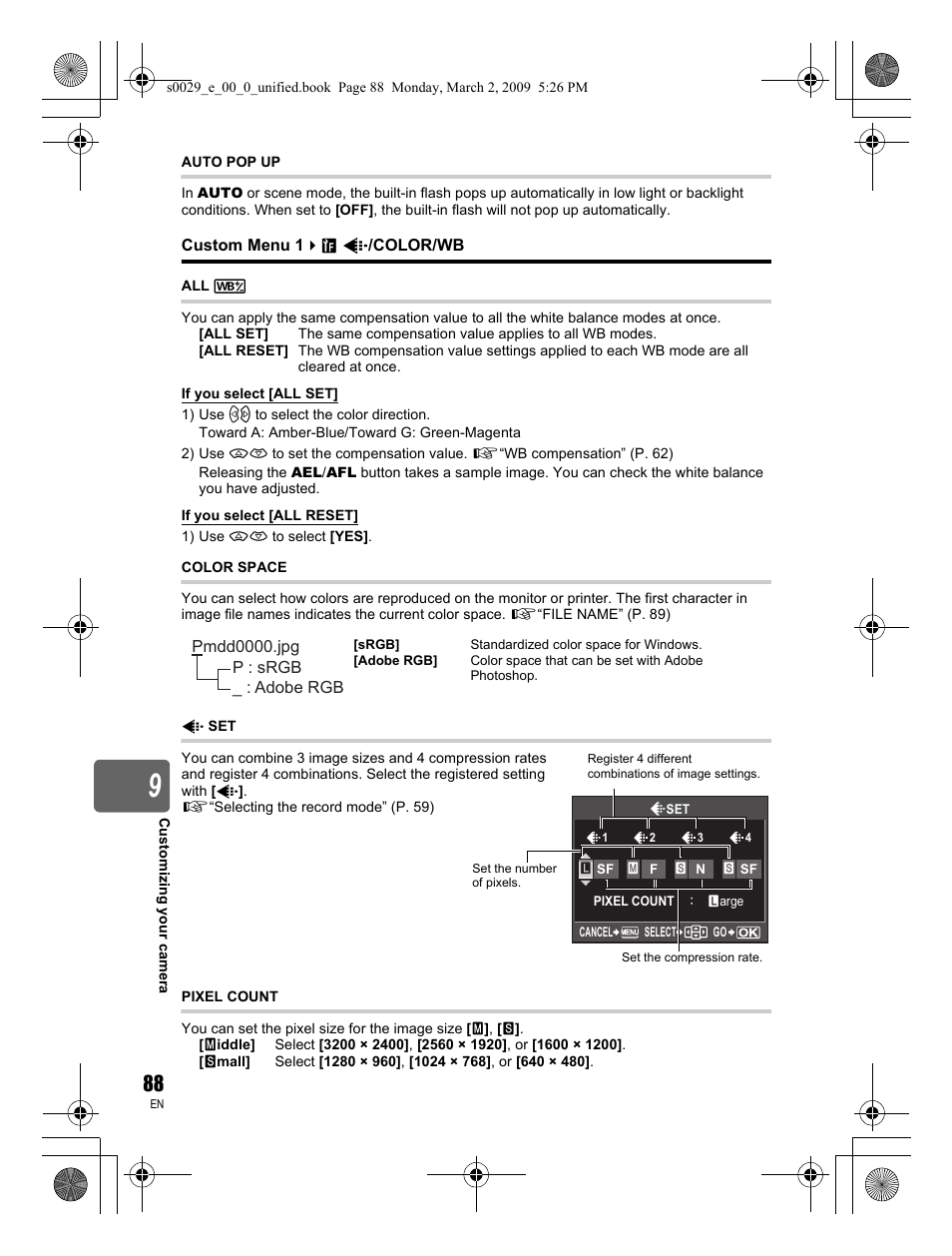 Olympus E-450 User Manual | Page 88 / 140