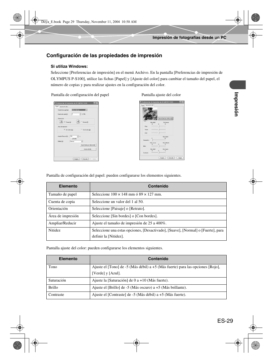 Es-29 | Olympus P-S100 User Manual | Page 113 / 132