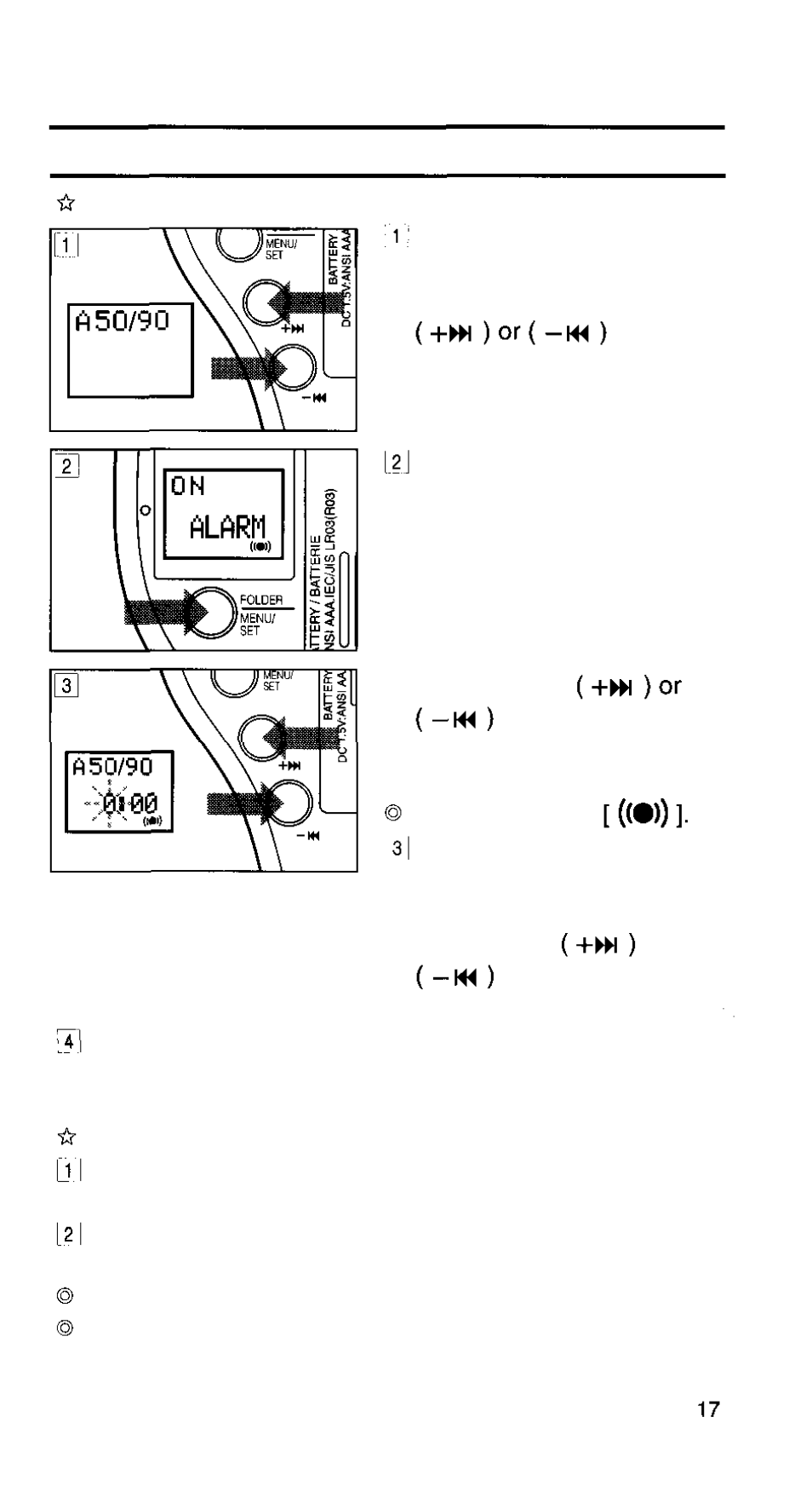 Customized alarm playback | Olympus V-90 User Manual | Page 17 / 30