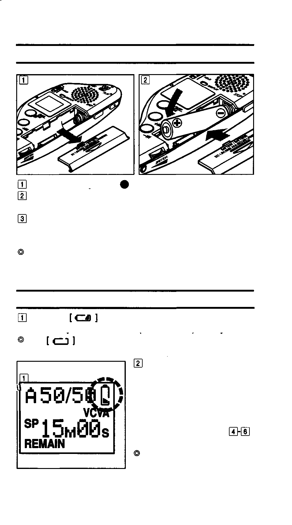 Installing the battery, Changing the battery | Olympus V-90 User Manual | Page 5 / 30