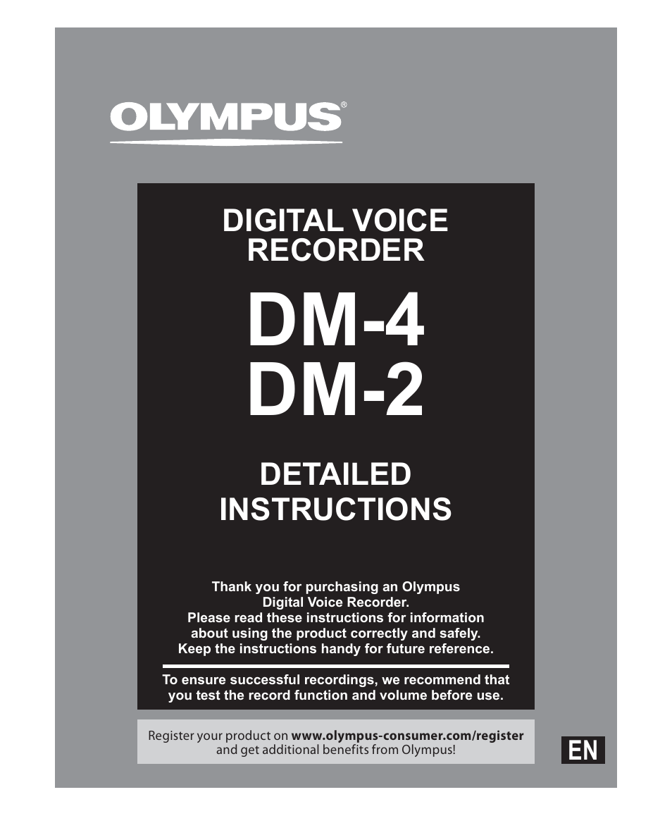 Olympus DM-2 User Manual | 187 pages