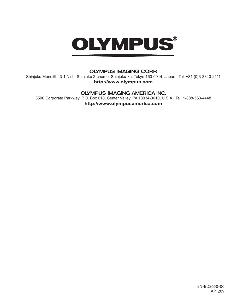 Olympus DM-2 User Manual | Page 187 / 187
