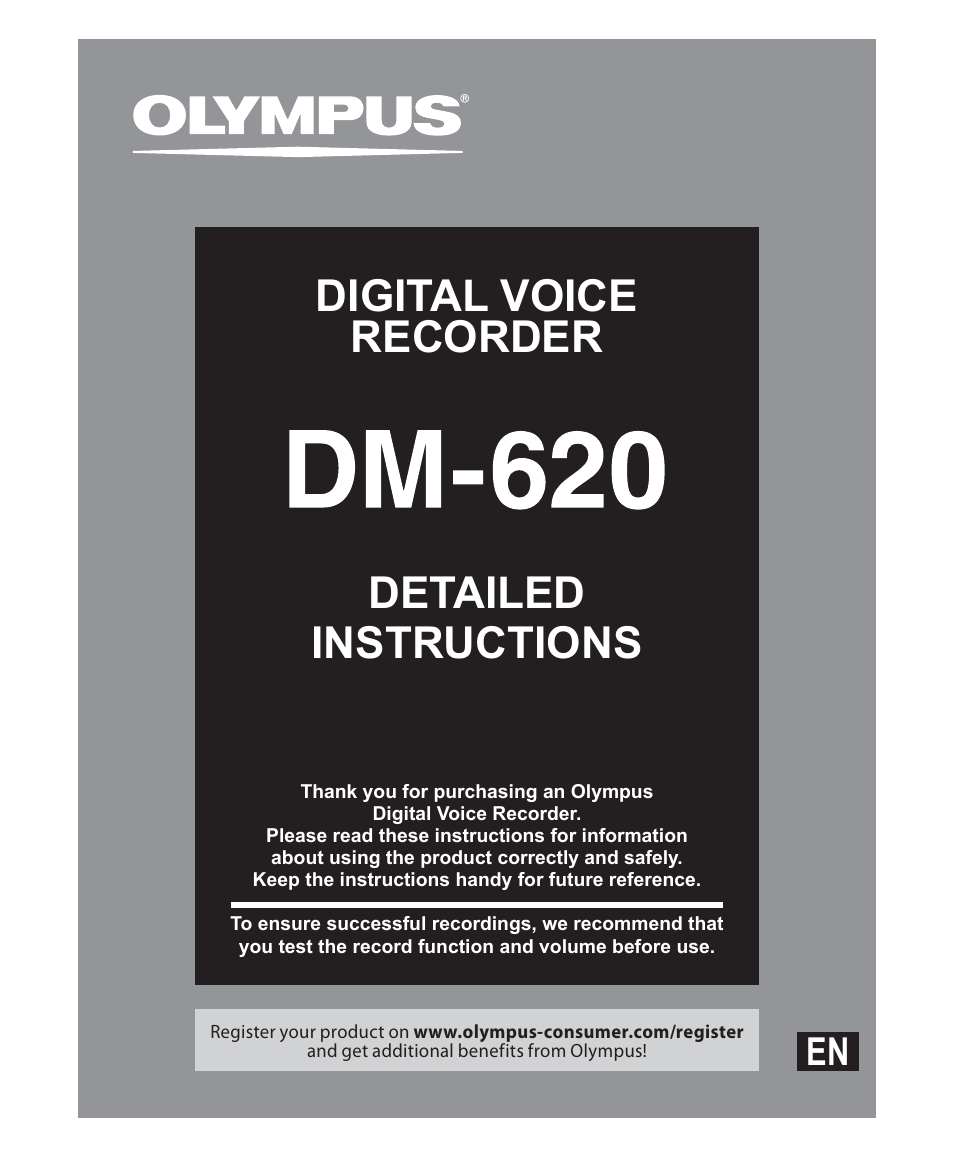 Olympus DM 620 User Manual | 113 pages