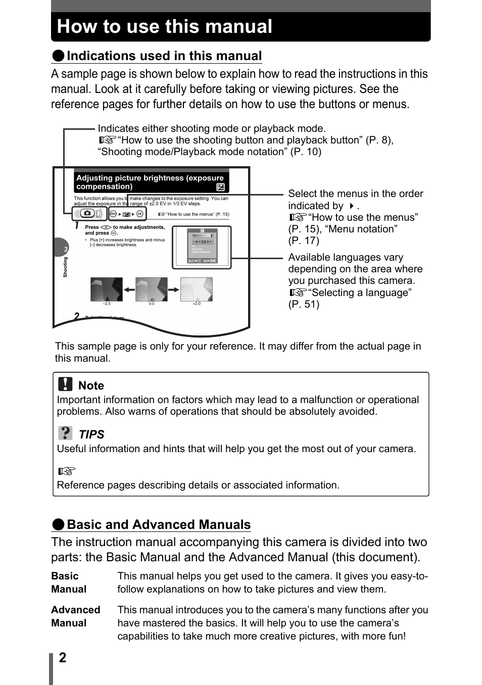 How to use this manual | Olympus C-180 User Manual | Page 2 / 114