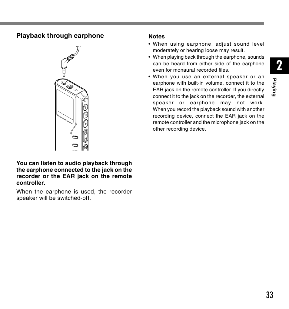 Olympus VOICE & MUSIC DM-20 User Manual | Page 33 / 101