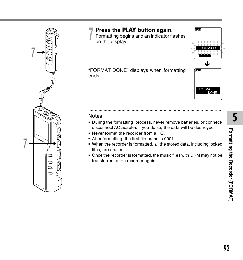 Olympus VOICE & MUSIC DM-20 User Manual | Page 93 / 101