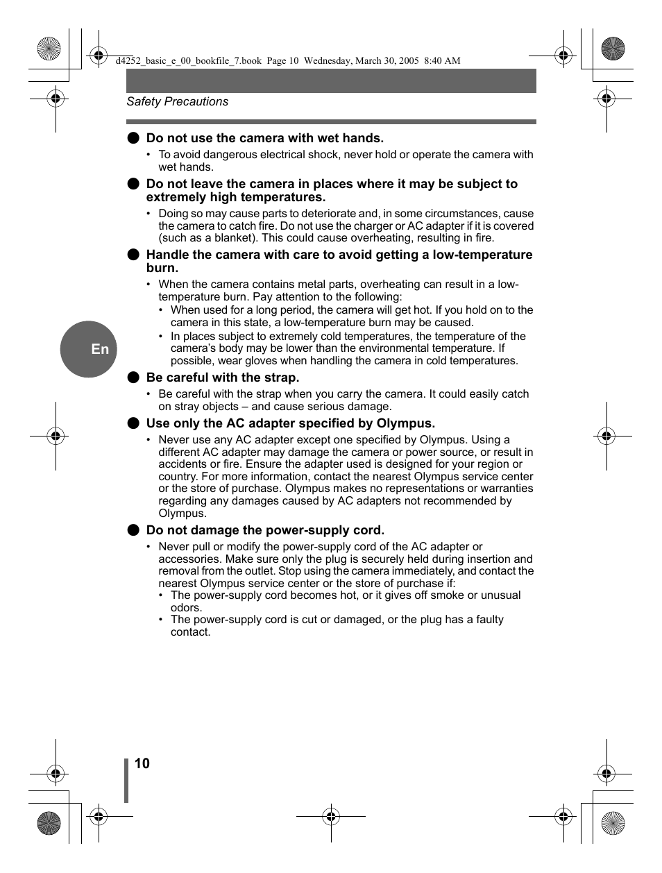 Olympus C-180 D-435 User Manual | Page 10 / 25