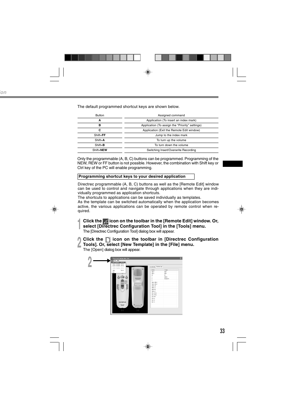Olympus Olympis Directrec dr2000 User Manual | Page 33 / 38