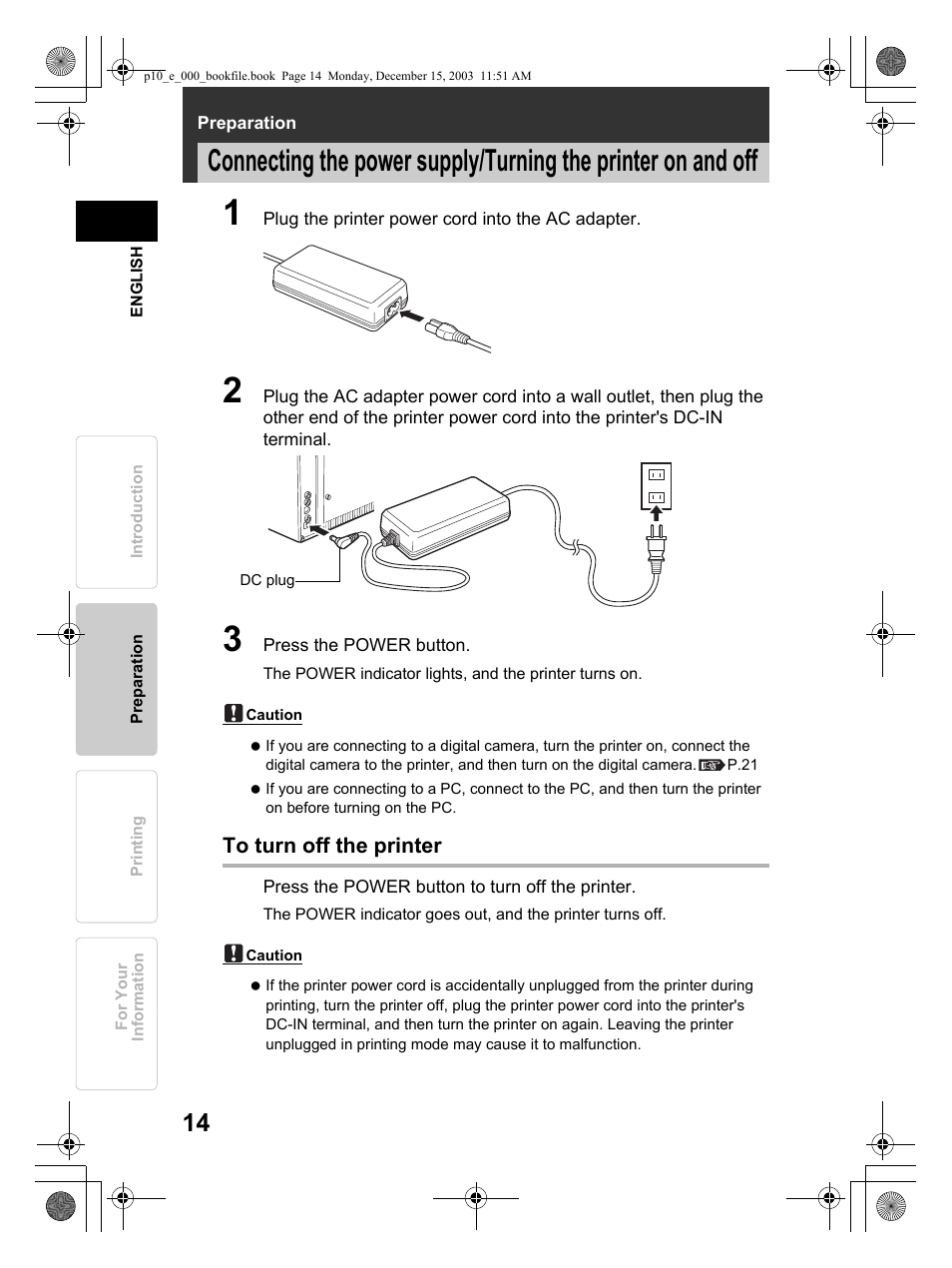 Olympus P-10 User Manual | Page 14 / 148