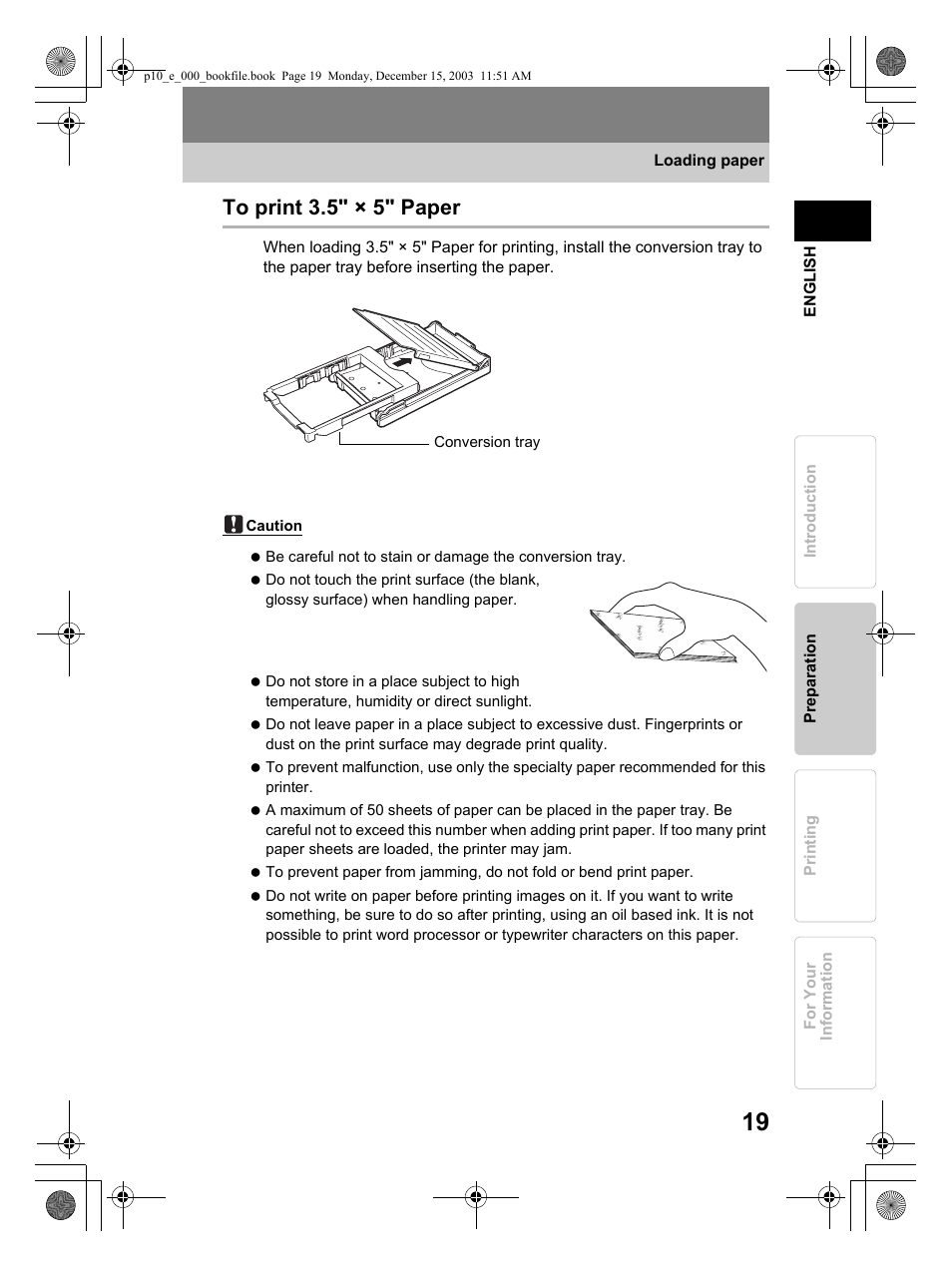 Olympus P-10 User Manual | Page 19 / 148