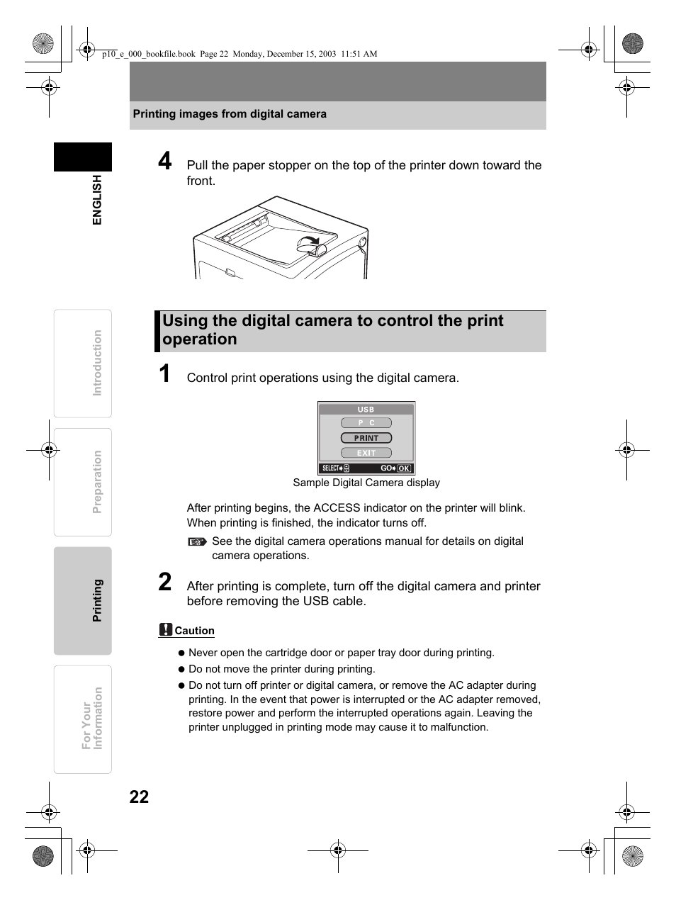 Olympus P-10 User Manual | Page 22 / 148