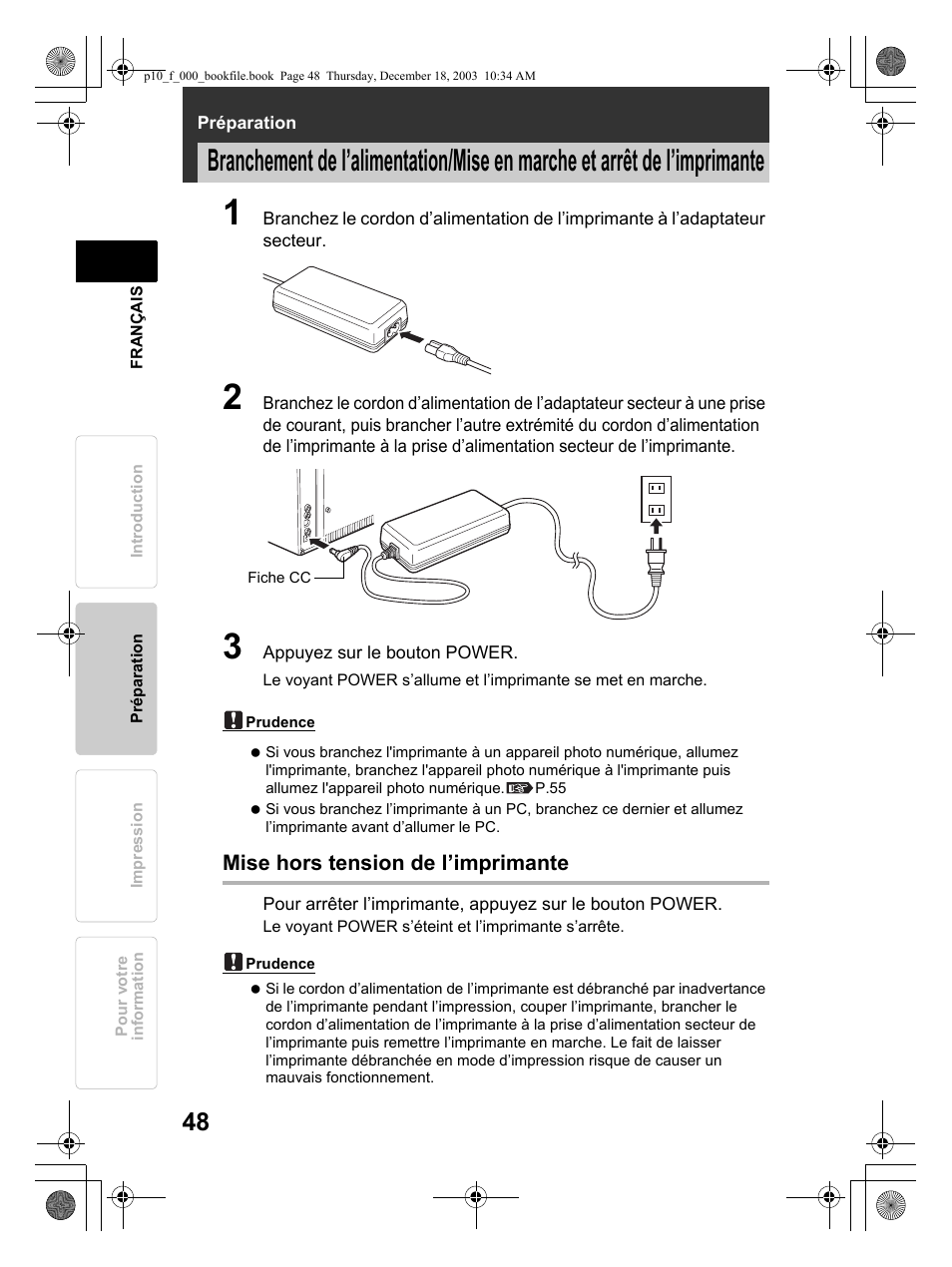 Olympus P-10 User Manual | Page 48 / 148