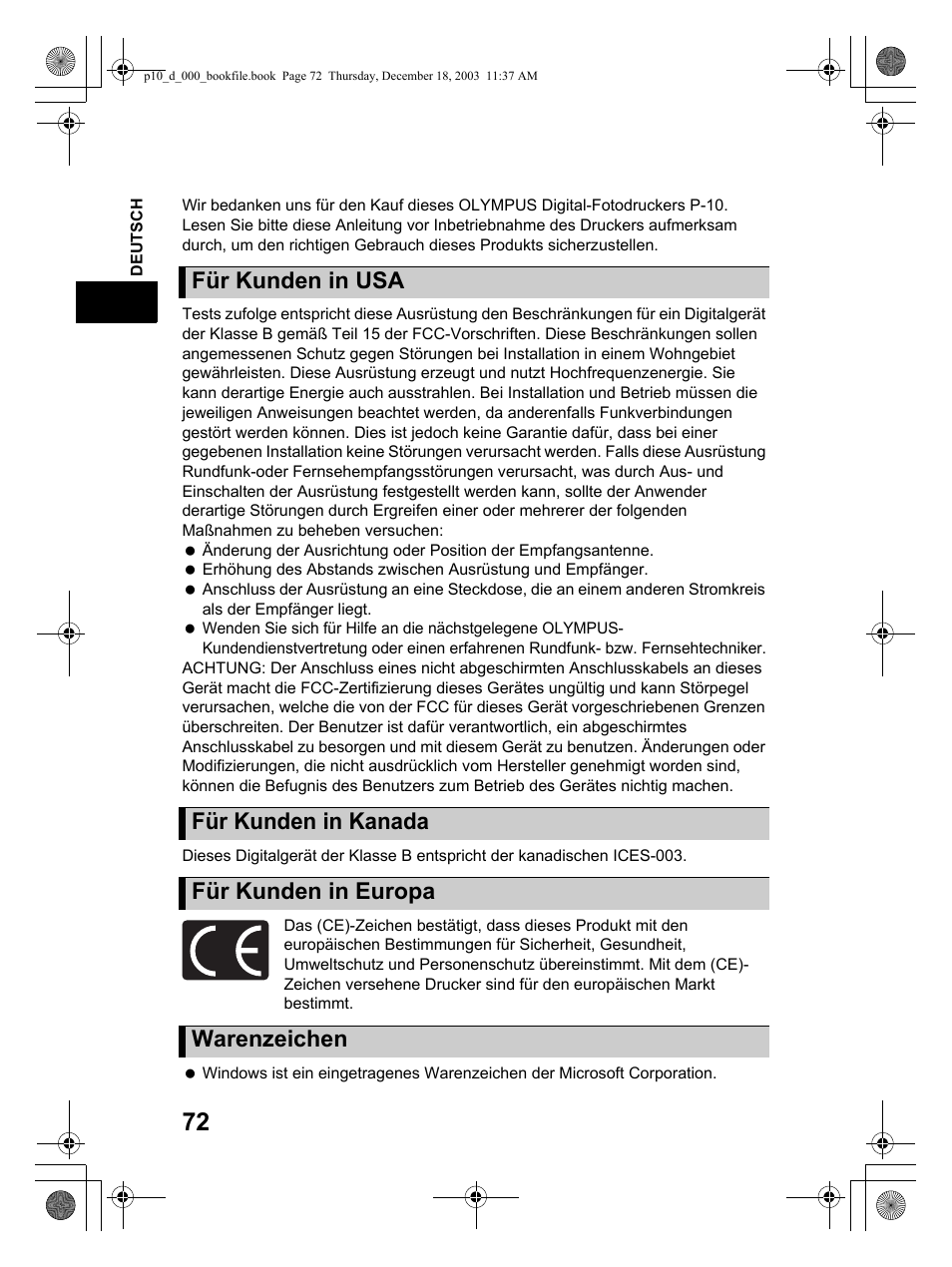 Olympus P-10 User Manual | Page 72 / 148