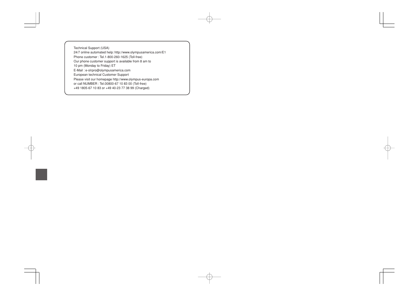 Olympus ED35-100mm f2.0 User Manual | Page 5 / 5