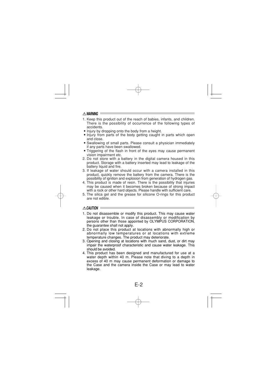 Olympus PT 023 User Manual | Page 3 / 42