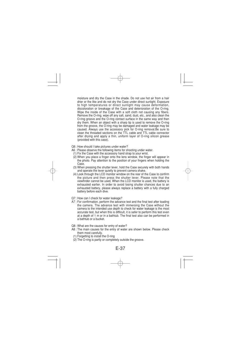 E-37 | Olympus PT 023 User Manual | Page 38 / 42