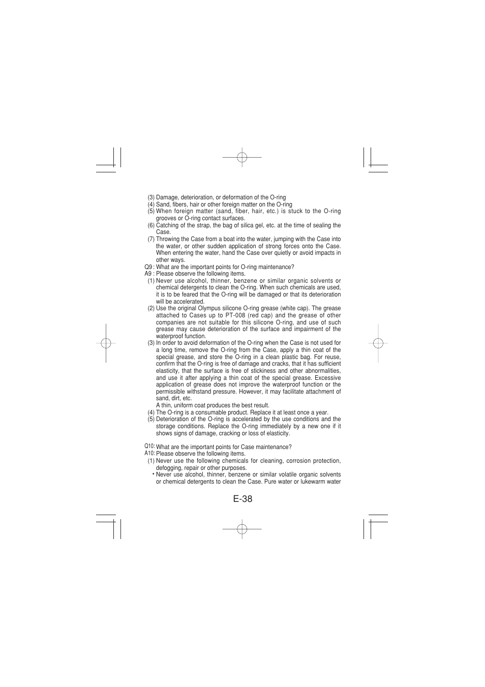 E-38 | Olympus PT 023 User Manual | Page 39 / 42