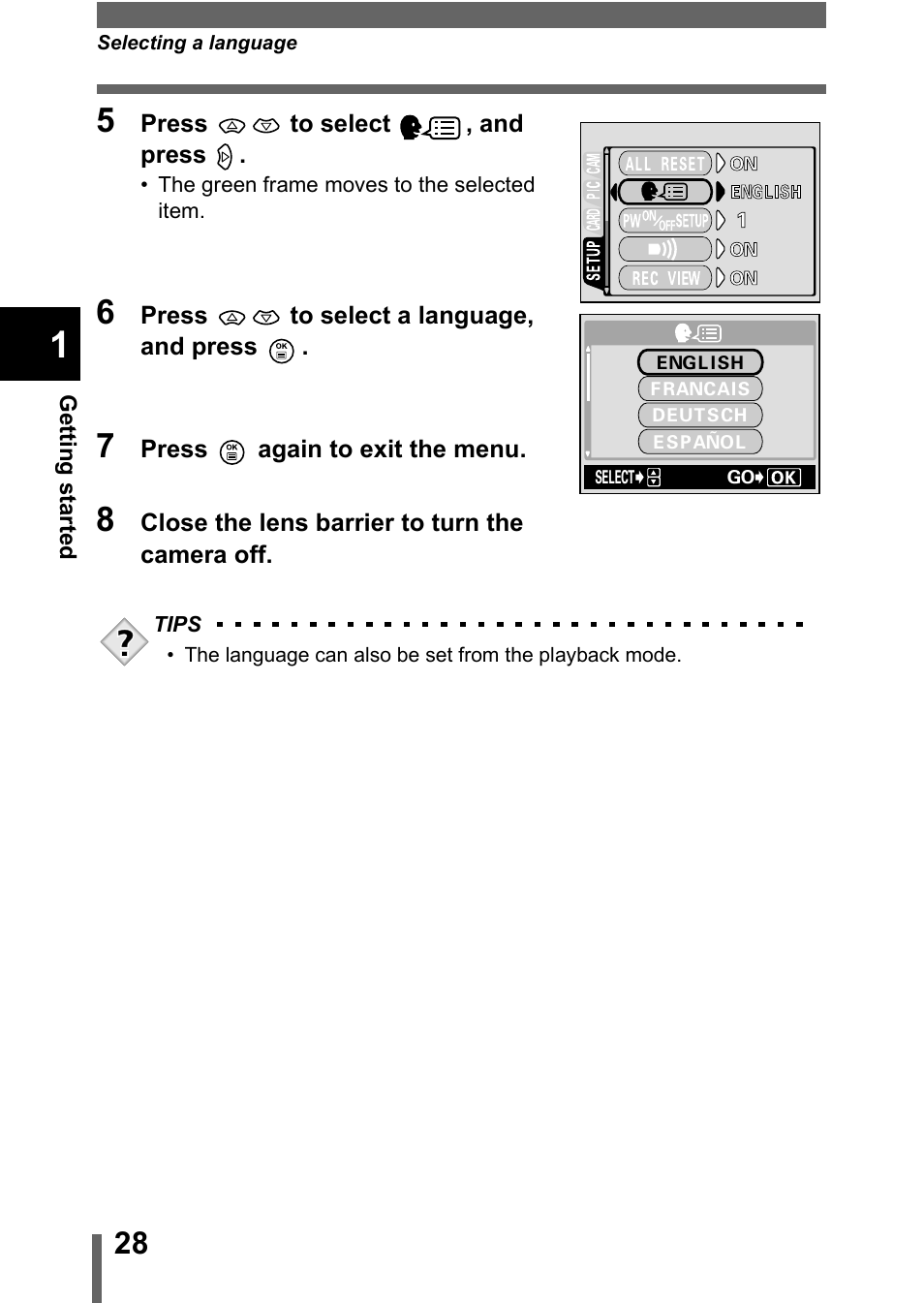 Olympus C-360Zoom User Manual | Page 29 / 197