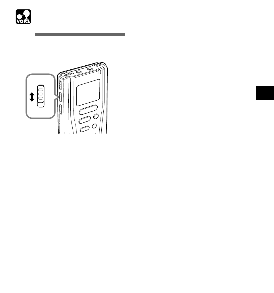 Microphone sensitivity, Voice | Olympus DM-1 User Manual | Page 23 / 64