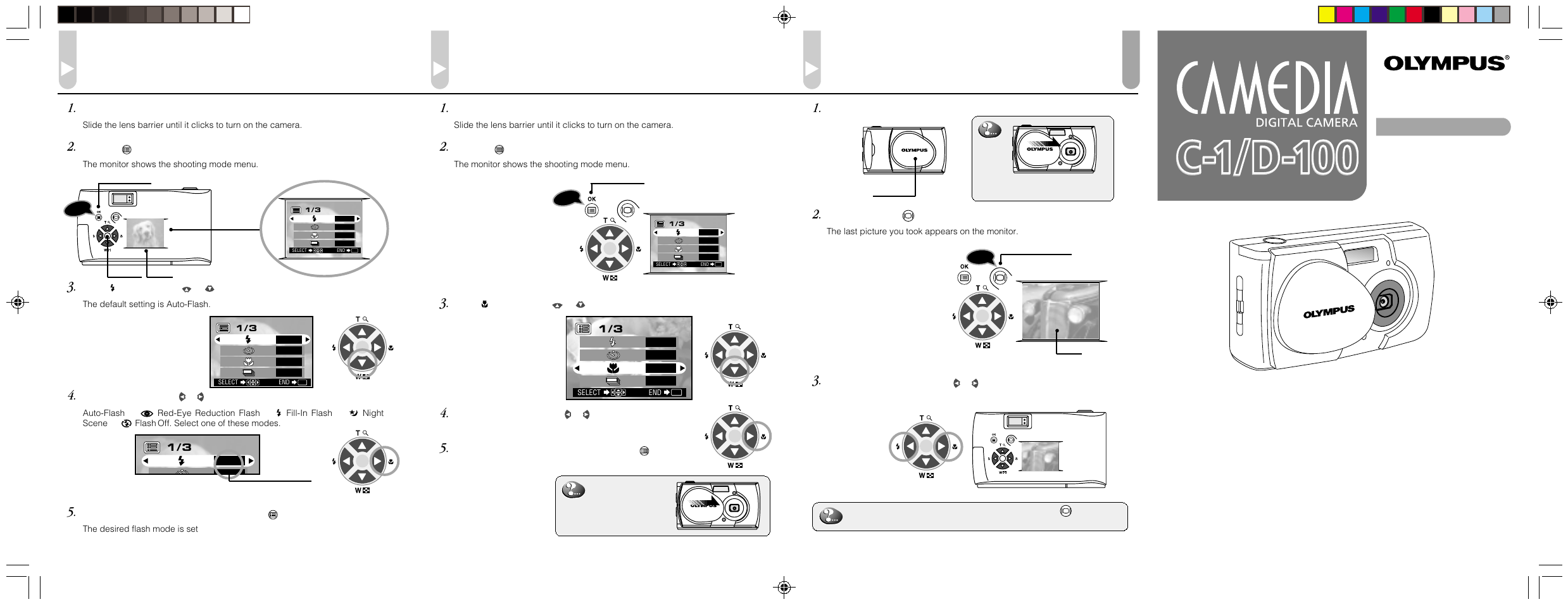 Olympus C-1/D-100 User Manual | 2 pages