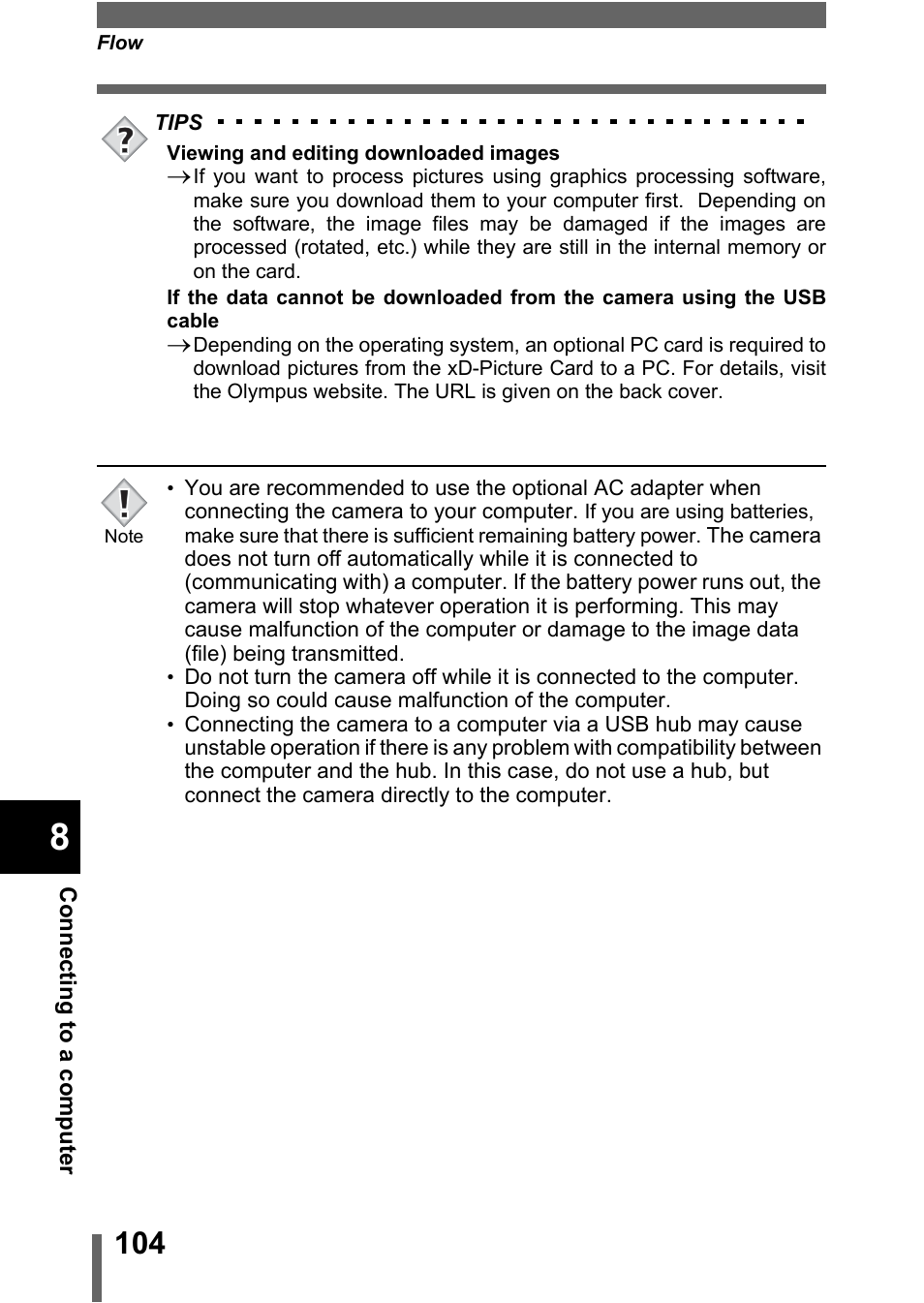 Olympus C-370 ZOOM User Manual | Page 104 / 144