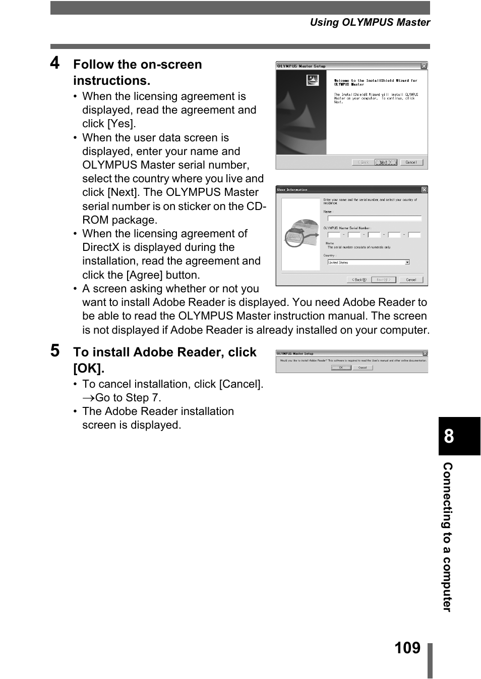Olympus C-370 ZOOM User Manual | Page 109 / 144